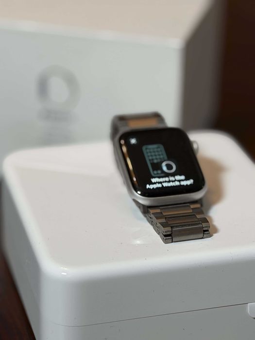 Apple Watch Series 5 44mm Aço Inoxidável Silver + 6 Braceletes