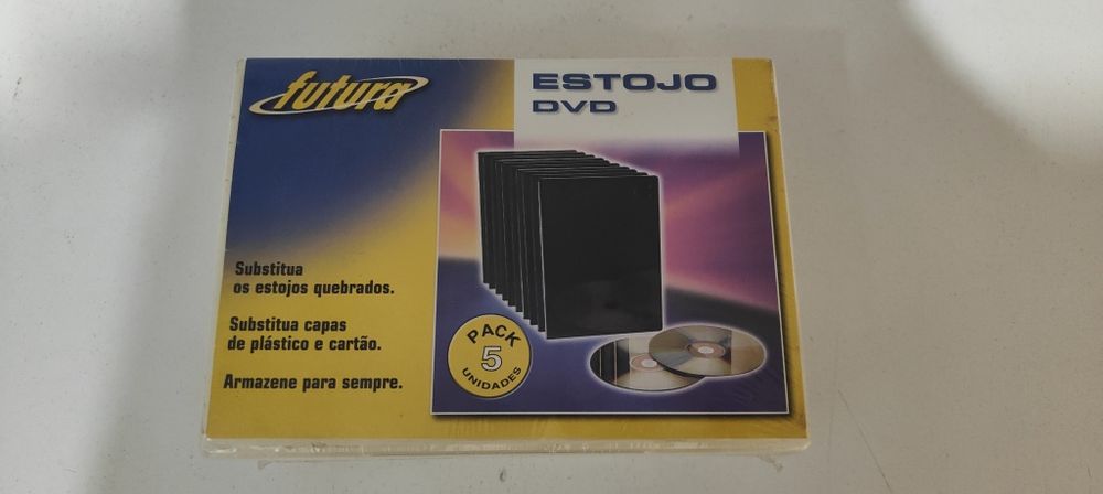 pack de caixas novas DVD 5 unidades
