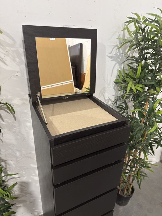 Fajna wysoka komoda z lustrem Ikea Malm super stan dowóz wysyłka