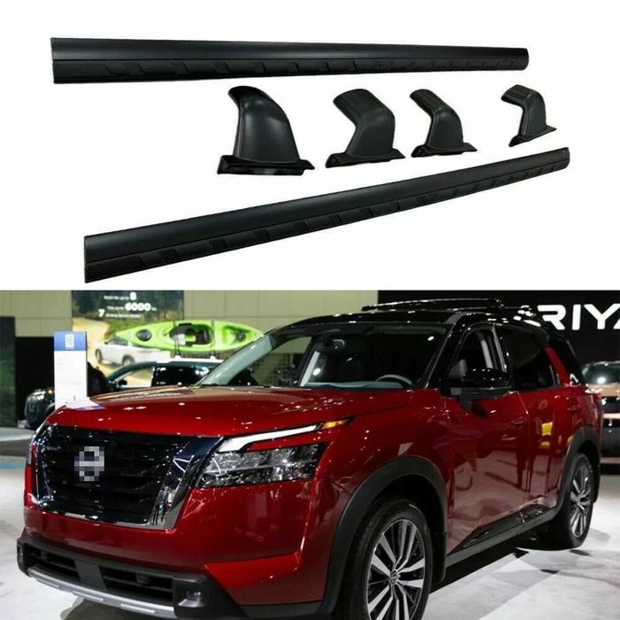 Перемычки на рейлинги Nissan Pathfinder R53 2022-2026 поперечки на рейлінги ніссан патфайндер