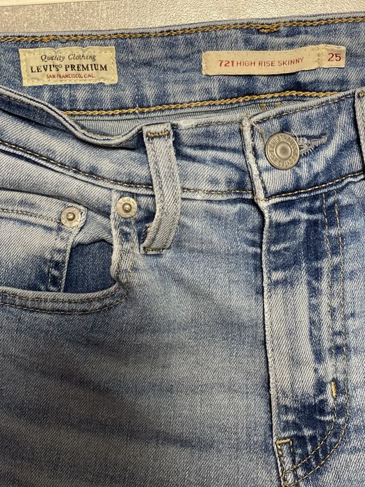 Levi’s 721 жіночі джинси • W25 • High Rise Skinny • оригінал