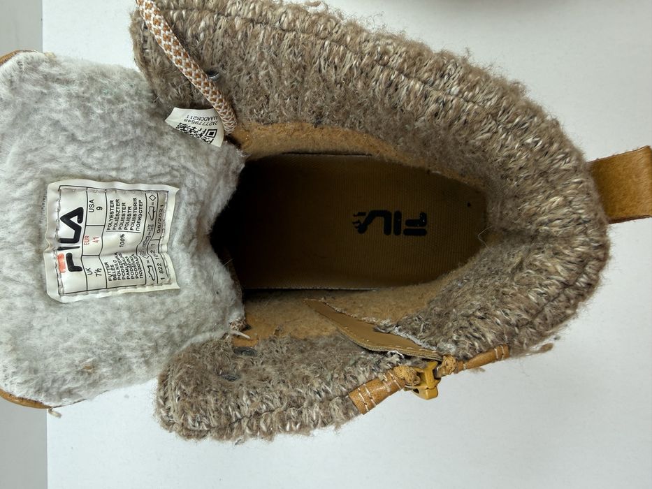 Buty FILA ocieplane brązowe - rozmiar 41