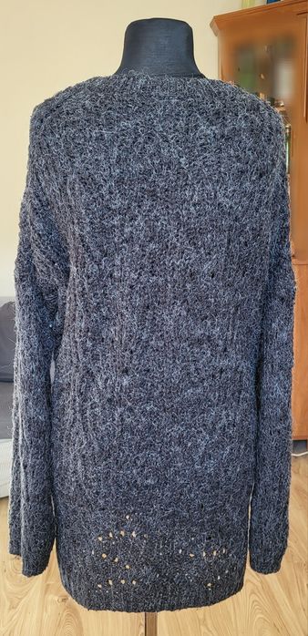 Sweter, grafitowy, oversize, L, Only Carmakoma