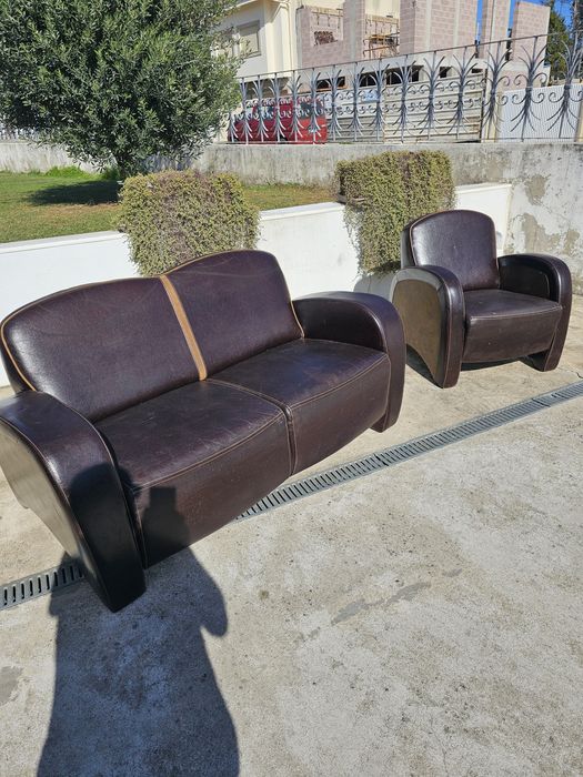 Sofas antigos Pele