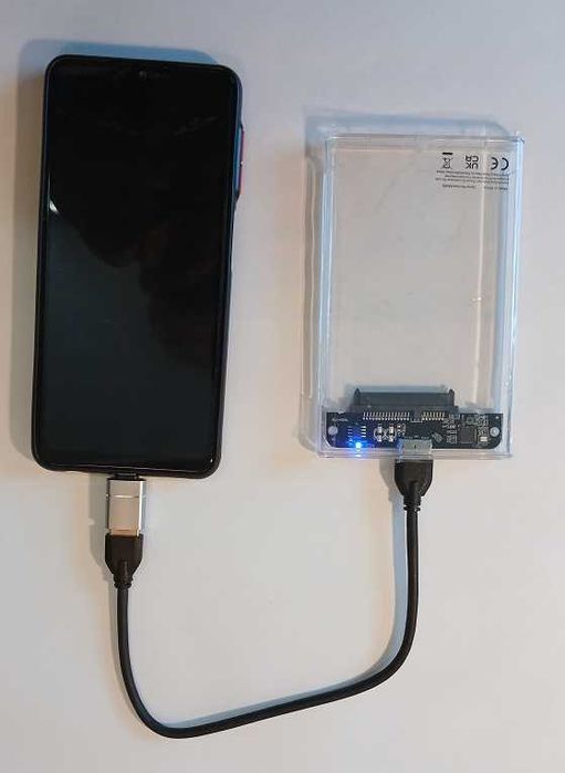 Мобільний зовнішній корпус для 2,5-дюймового жорсткого диска SSD