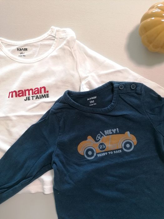 2 Camisolas Estampadas de Bebé Menino