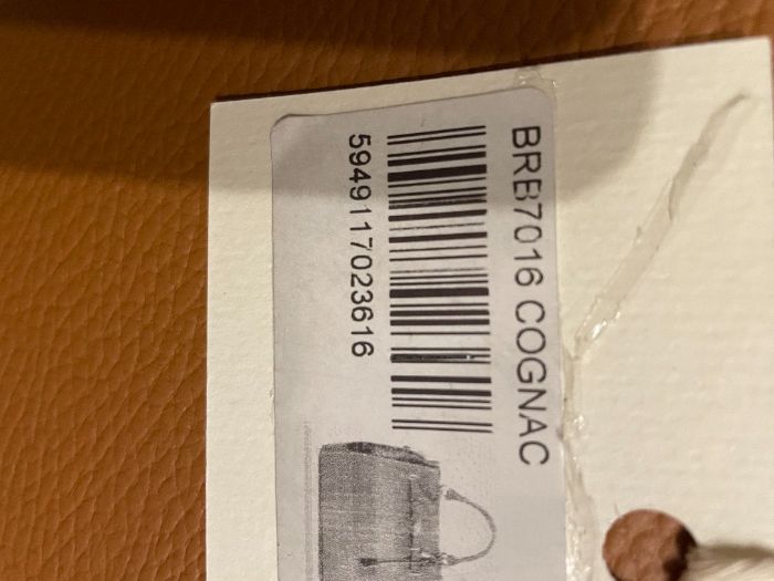 Mala em pele bege “Barberini”.