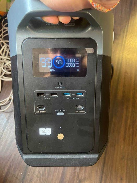 EcoFlow DELTA Max 1600 (DELTAMAX1600-EU) + сонячна панель 100 ват
