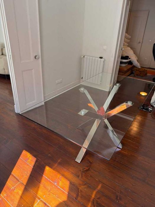 Kave Home Argo Glass Dining Table (200×100) (Almost New)