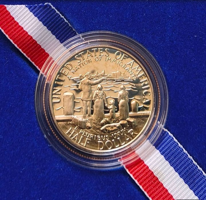 США. Пів долара 1986 р. " Статуя свободи". ПРУФ. Сертифікат