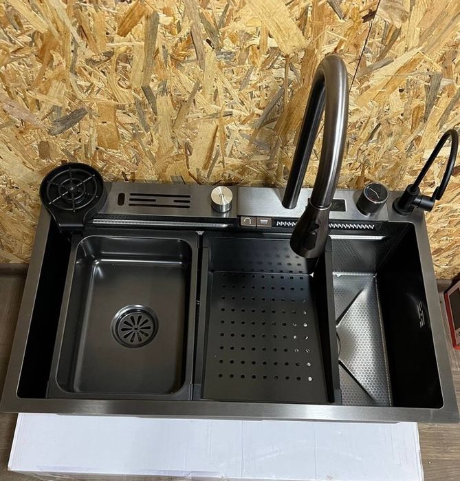 мойка кухонная раковина з нержавіючої сталі багатофункціональна мийка