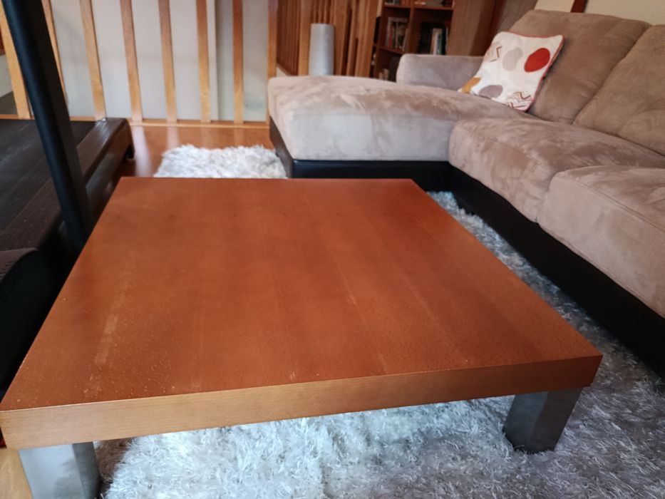 Mesa centro cerejeira 1x1x025 cm