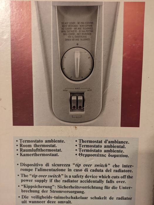 Масляный обогреватель Delonghi Dragon с таймером, Италия