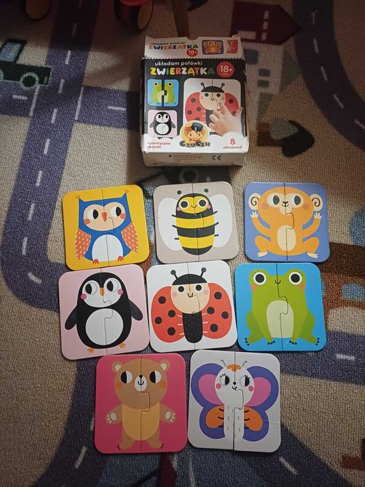 Zabawki dla dziecka, puzzle, klocki, telefon