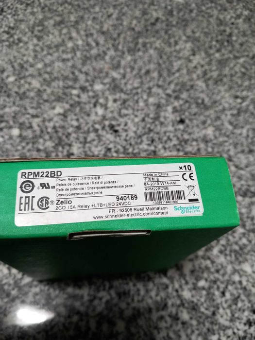 Reles + Bases Schneider 24vdc