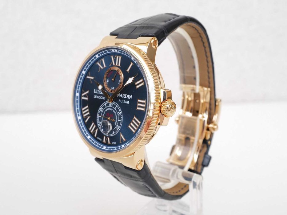 Ulysse Nardin Marine Chronometer 43mm Blue Dial 18K Rose Gold