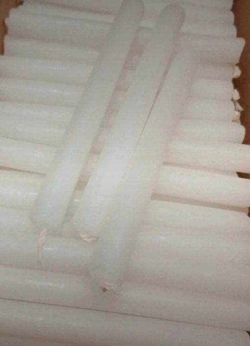 200 velas brancas, vela palito branca
