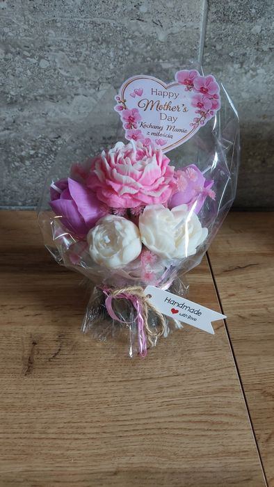 Flower Box ze świecami sojowymi na  handmade