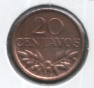 Moeda 20 centavos diversas datas