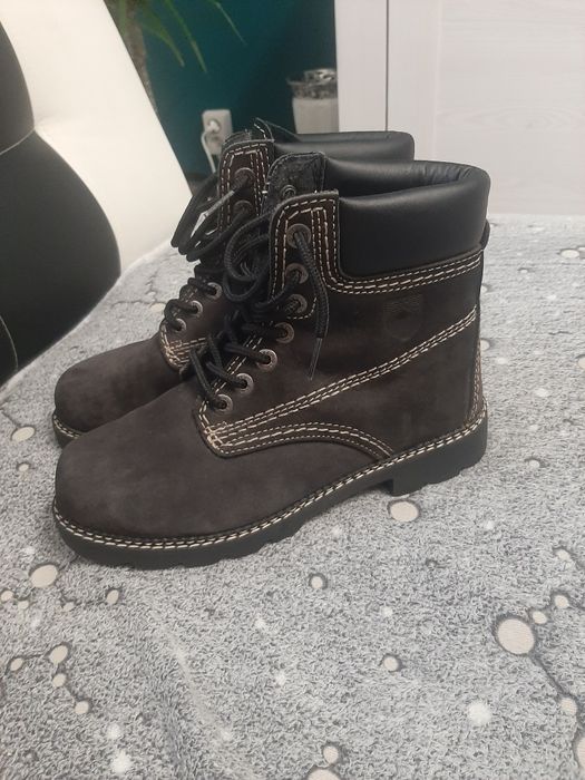 Skórzane buty zimowe r.38 skóra naturalna jak nowe