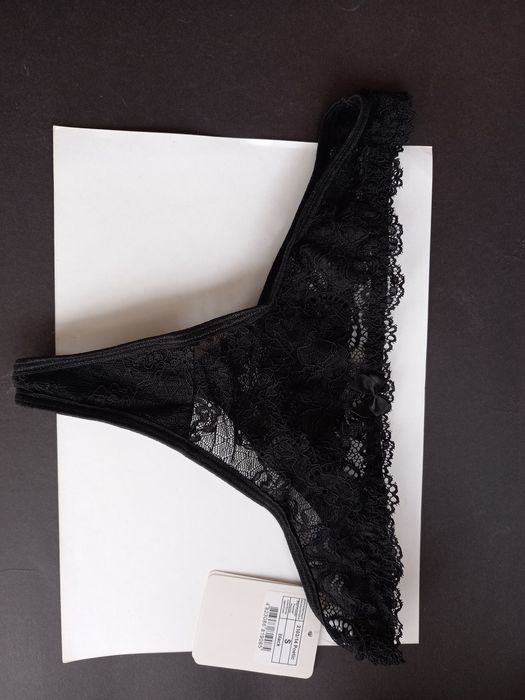 Трусы стринги бикини Jasmine р. S  чёрные