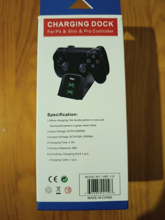 Carregador duplo PS4