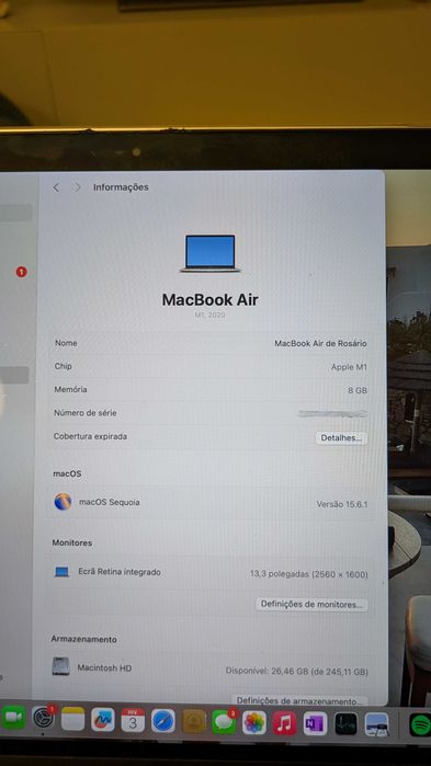 Mac Book Air M1 [2021] - 8Gb/256Gb