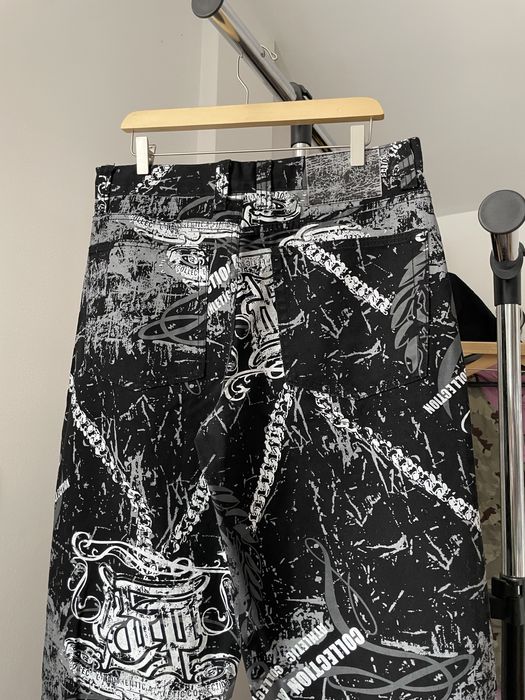 Широкі вінтажні джинси southpole full print fubu wu wear