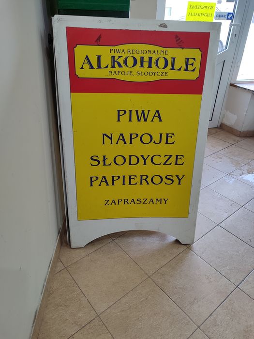 Potykacz reklamowy stojący 110x70