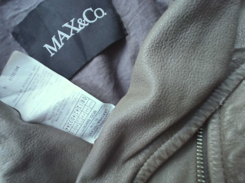 Max Mara skórzana kurtka ramoneska 40