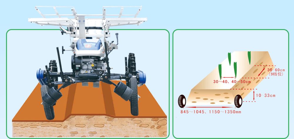 2-рядная рассадочная машина самоходная сажалка Iseki