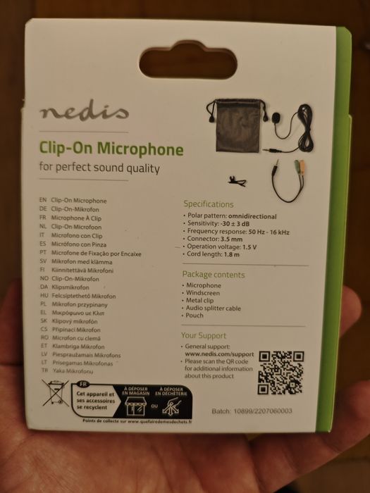 Microfone lapela (novo)