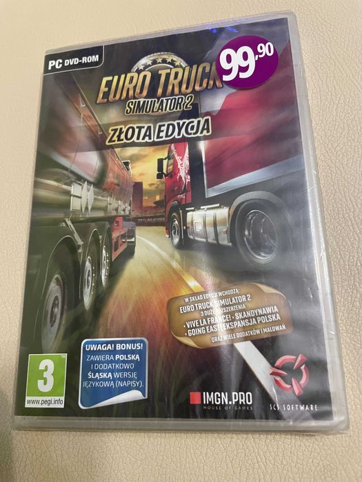 EURO TRUCK Simulator 2 złota edycja  PL. PC DVD