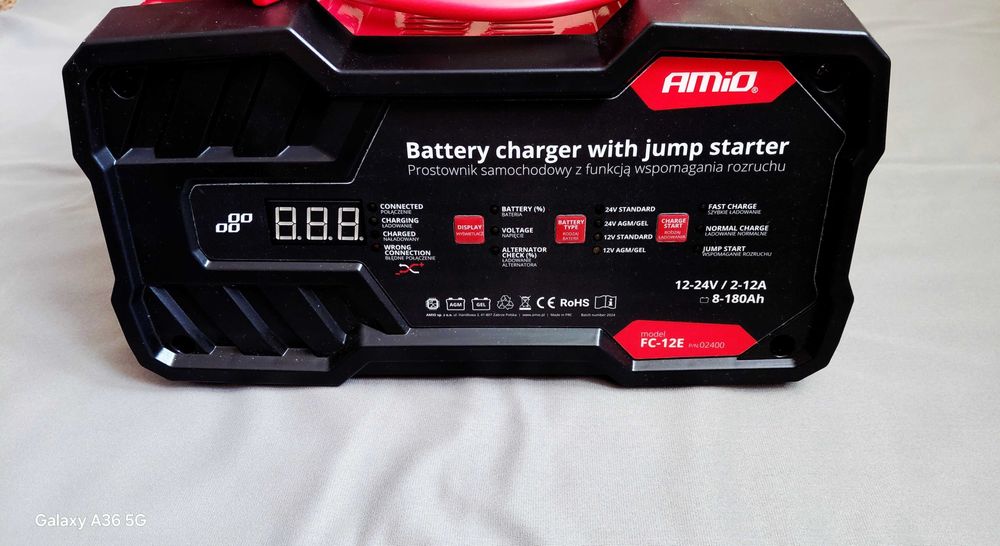 Amio FC-12E wspaniały mocny prostownik z rozruchem