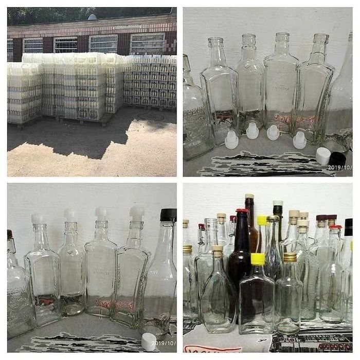 Продам винную стекло бутылку в ассортименте.