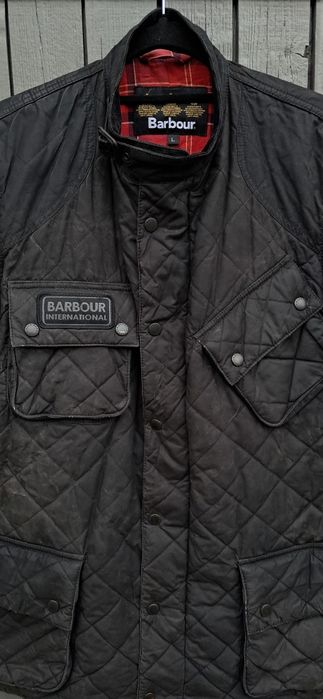 Barbour pikowana kurtka męska L motor bomber jacket