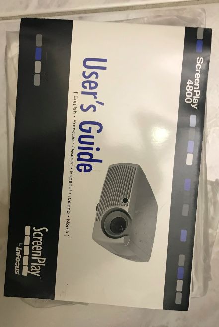 InFocus ScreenPlay 4800 Projector --> Lamp Burned Out64729682227969121