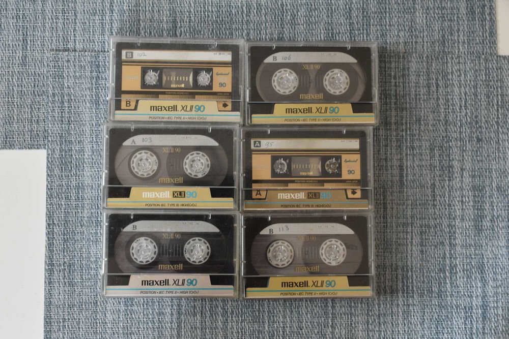 6x Kaseta MAXELL XLII 90