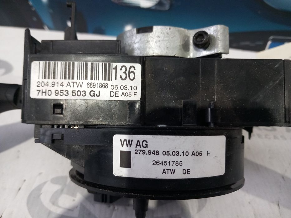 Comutador manete luzes piscas escovas fita airbag SEAT IBIZA 6J