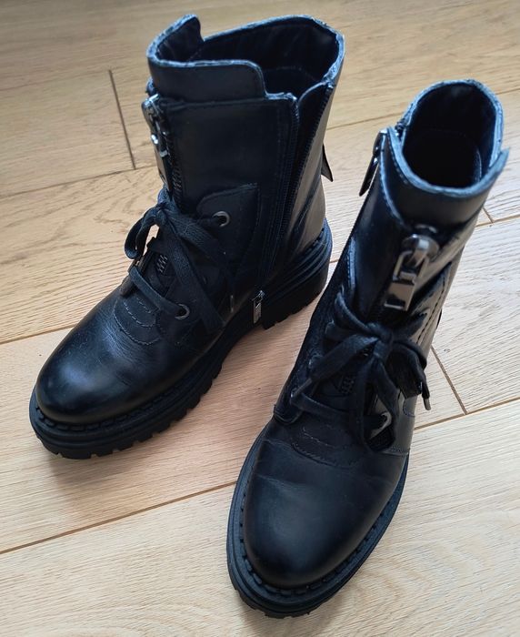 Botki skórzane Badura 37 stan bardzo dobry