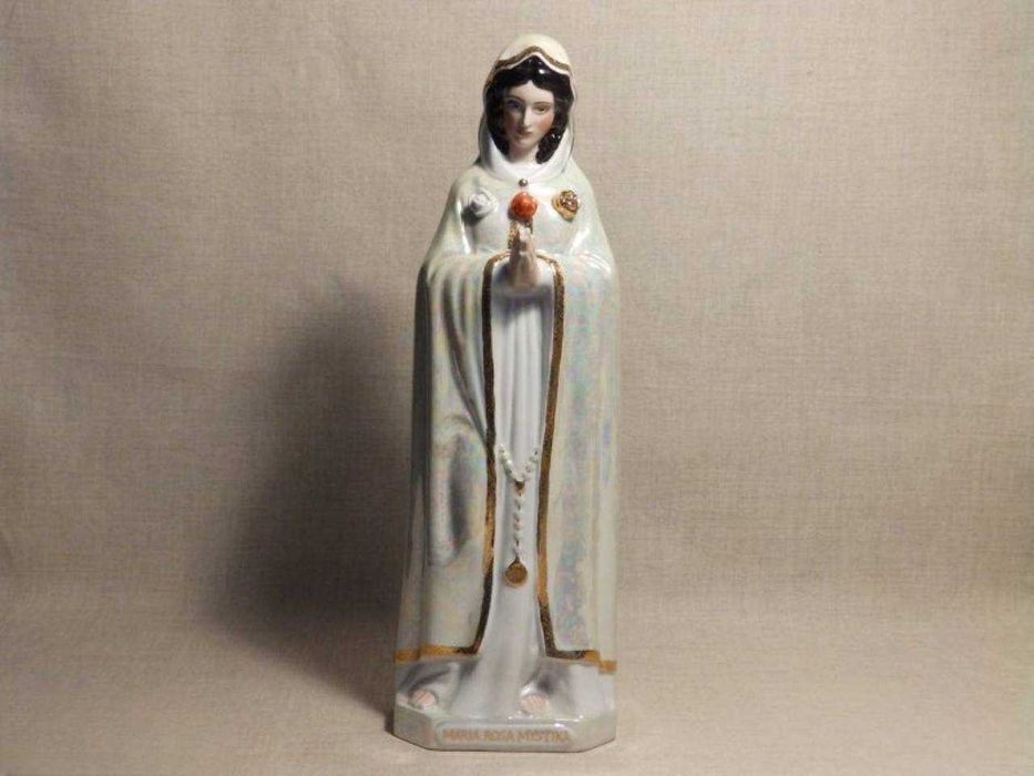 Скульптура БОГОРОДИЦА ДЕВА МАРИЯ "Maria Rosa Mystica" фарфор Коростень