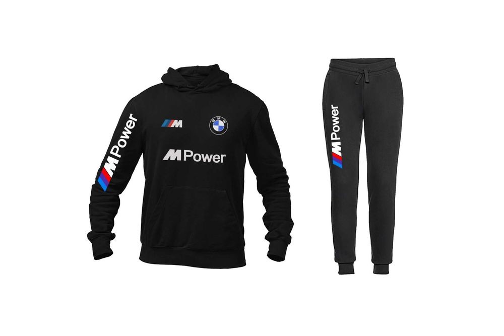 Fato de Treino BMW M Performance (Hoodie + Calça) | Feito à Mão