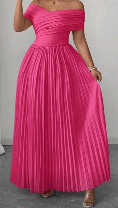 Suknia długa plisowana