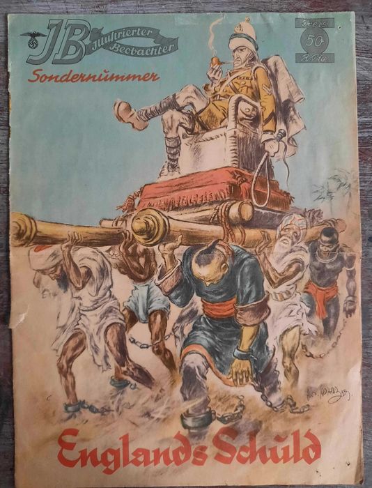 Propaganda Hitlerowska Wielka Brytania II W.Ś. Mapy