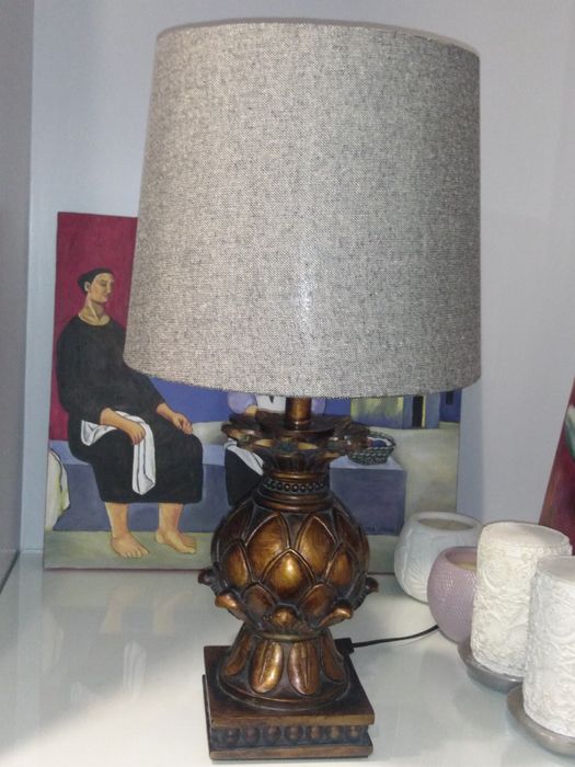 Abajur cinza claro Alinhado AREA STORE