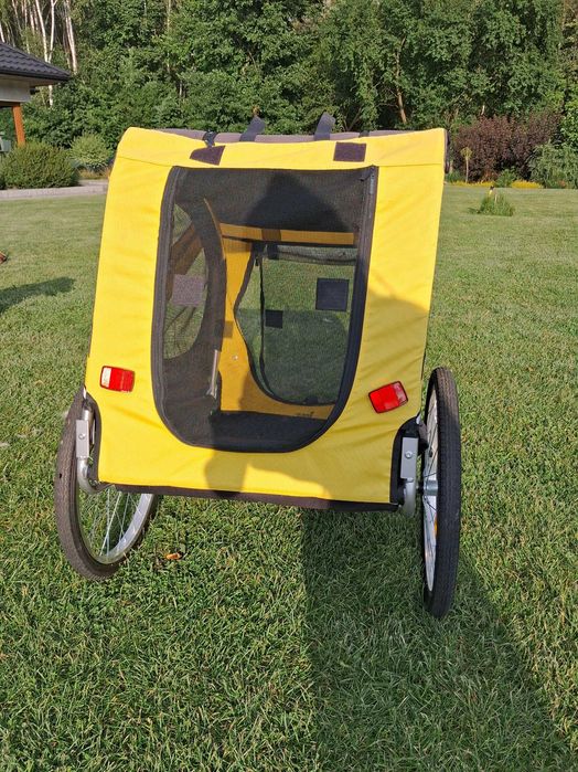 Przyczepka rowerowa dla psa kota zwierząt do roweru transportowa