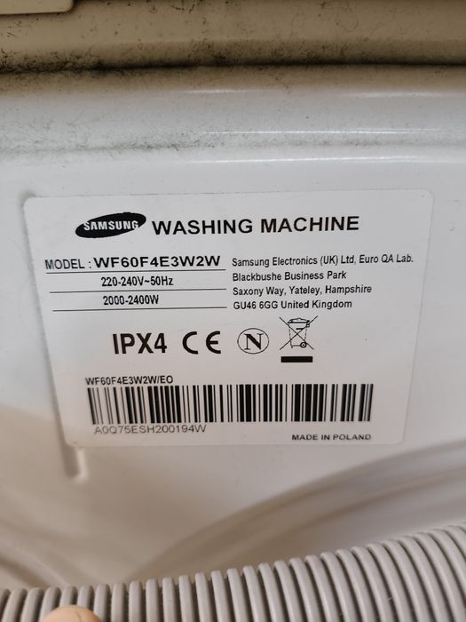 Pralka Samsung Eco bubble Slim 6 kg