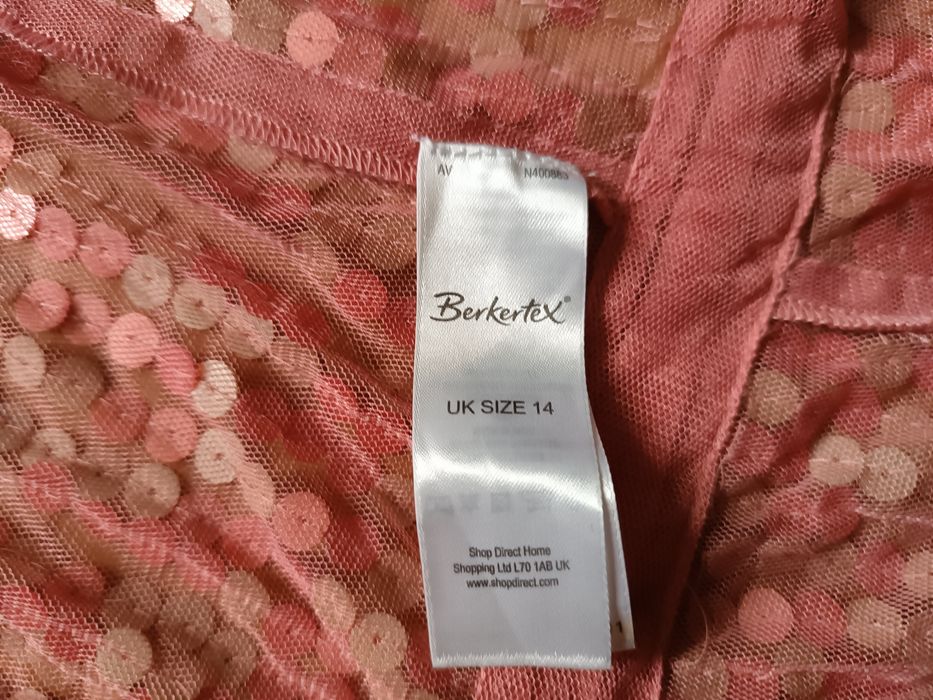 Indyjska nowa kamizelka Berkertex z cekinami  UK 14