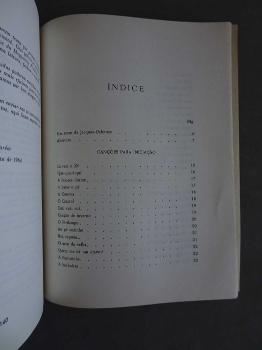 Livro Joel Canhão - Domisol - Educação Musical 1964