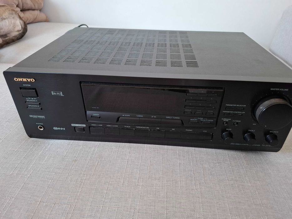 Amplituner wzmacniacz Onkyo TX-SV444 + przetwornik DAC + okablowanie